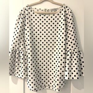 Women’s Polka Dot, Bell Sleeve top | Size Small